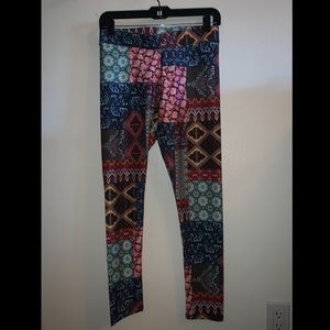 American Eagle patchwork leggings